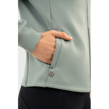 Gebreide hoodie met rits Harcour Bryssea Kolibrie