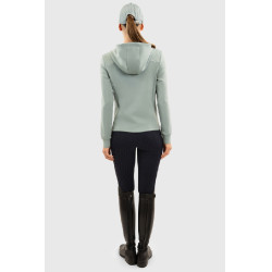 Gebreide hoodie met rits Harcour Bryssea Kolibrie