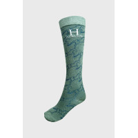 Chaussettes Harcour Beeges Pamplemousse / marine / rose aurore