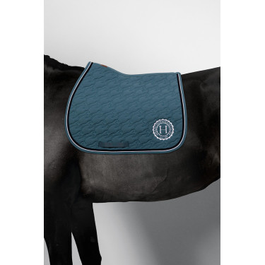 Tapis de selle Harcour Belle Paon Bleu