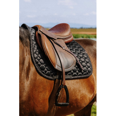 Zadeldoek Equithème Pretty Zwart Zadeldoek Equithème Pretty Zwart