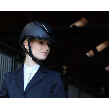 Afneembare rand voor Lami-Cell Strass-helm Zwart