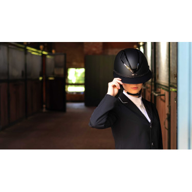 Galon amovible pour casque Lami-Cell Strass Noir Galon amovible pour casque Lami-Cell Strass Noir