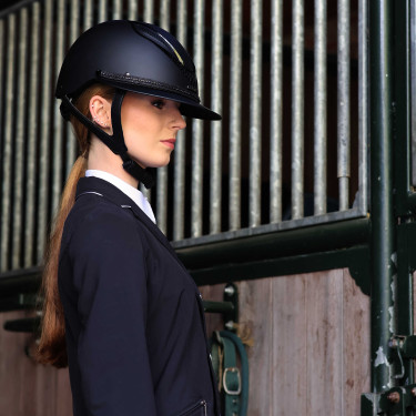 Galon amovible pour casque Lami-Cell Strass Noir Galon amovible pour casque Lami-Cell Strass Noir