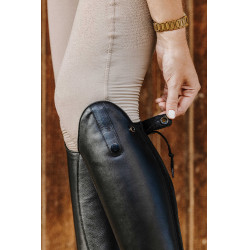 Bottes cuir à lacets Equithème Noir