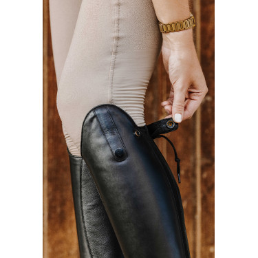 Bottes cuir à lacets Equithème Noir