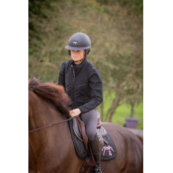 Casque Pénélope visière longue Noir mat