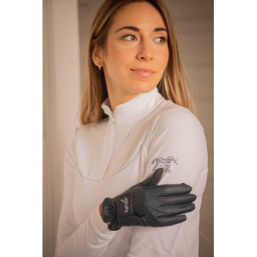 Paardrijhandschoenen Pénélope Lyoni Marine Marineblauw