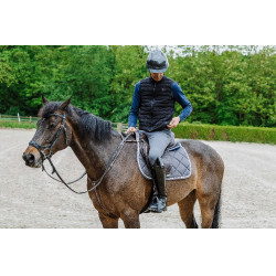 Verwarmd vest Equithème Charlie Zwart