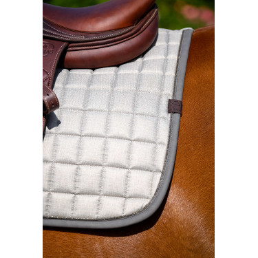 Tapis de selle Equithème Chic Gris clair