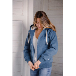 Sweater Pénélope Tressy Denim Blauw Sweater Pénélope Tressy Denim Blauw