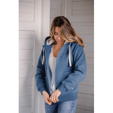 Sweater Pénélope Tressy Denim Blauw Sweater Pénélope Tressy Denim Blauw