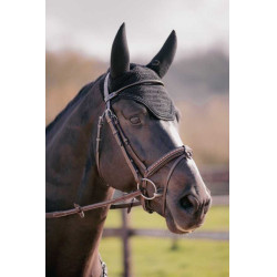 Oornetje voor paarden Pénélope Soundless Strass Zwart