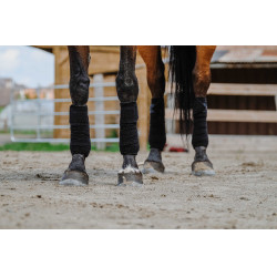 Bandes de polo Equithème par 4 Noir