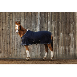 Equithème Micro mesh overhemd Marineblauw