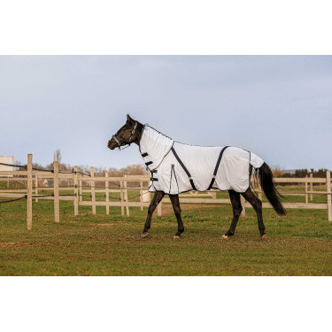 Couverture Equithème Mesh combo Blanc Couverture Equithème Mesh combo Blanc