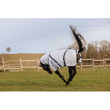 Couverture Equithème Mesh combo Blanc Couverture Equithème Mesh combo Blanc
