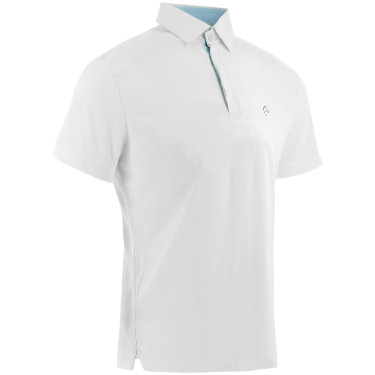 Polo mesh Equithème Edy Blanc
