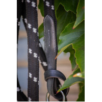 Longe Pénélope Corde et cuir Havane Marron Longe Pénélope Corde et cuir Havane Marron