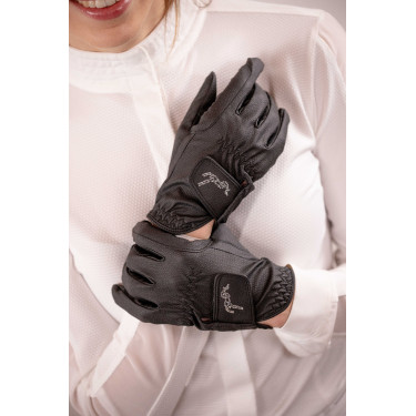Gants Pisma Strass Pénélope Noir