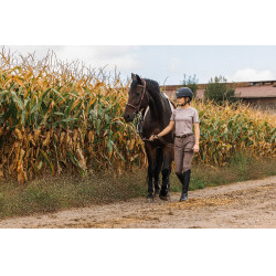 T-shirt Equithème Marion Taupe Bruin
