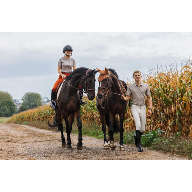 Polo Equithème Eric Taupe Bruin