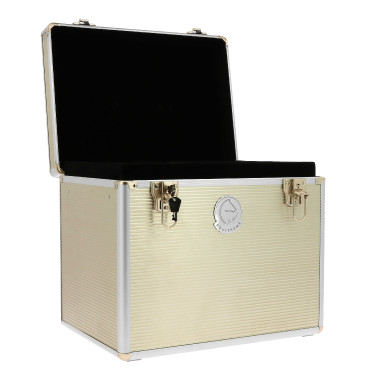 Coffre de pansage Equithème Je t'aime Amande Marron