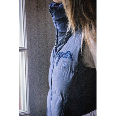 Mouwloze bodywarmer Pénélope Sonia Marineblauw