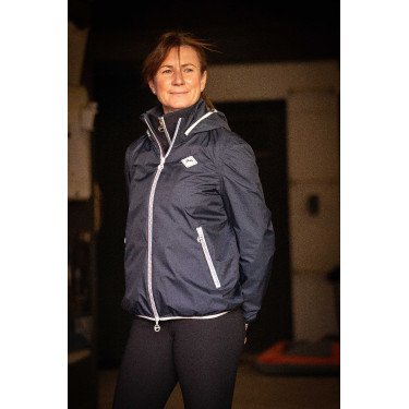 Regenjas Pénélope RainShort Marine Marineblauw