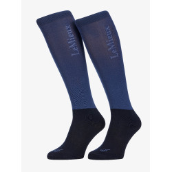 Chaussettes de concours LeMieux Sparkle Shadow Bleu