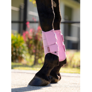 Guêtres souple LeMieux mesh Arika Fondant Rose Guêtres souple LeMieux mesh Arika Fondant Rose