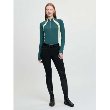 LeMieux ondershirt dames Philippa van meshstof Jungle Groen