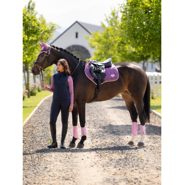 Tapis de selle LeMieux Loire Close Contact Square CSO Mallow Violet