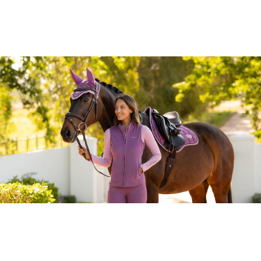 Tapis de selle LeMieux Loire Square mixte Mallow Violet Tapis de selle LeMieux Loire Square mixte Mallow Violet