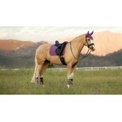 Tapis LeMieux Reflective Suede Dressage Square Mallow Violet