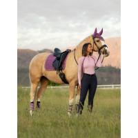 Tapis LeMieux Reflective Suede Dressage Square Mallow Violet