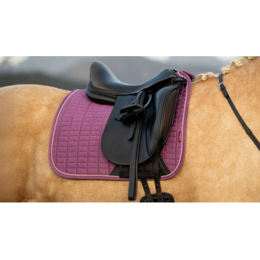 Tapis LeMieux Reflective Suede Dressage Square Mallow Violet