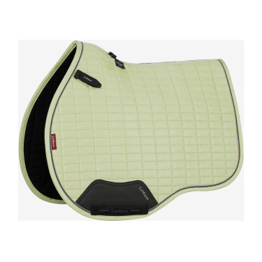 LeMieux Reflective Suede Mixte GP Square Zadeldek Badge Wit