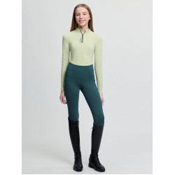 Baselayer LeMieux Young Rider Classique met lange mouwen Badge Groen