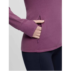 LeMieux Frances dames fleece met ritskraag Kaasjeskruid