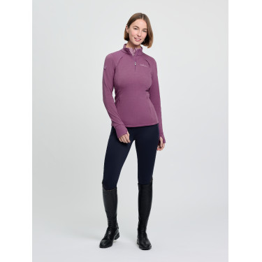 LeMieux Frances dames fleece met ritskraag Kaasjeskruid