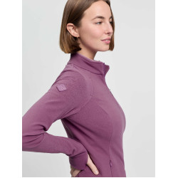 LeMieux Frances dames fleece met ritskraag Kaasjeskruid