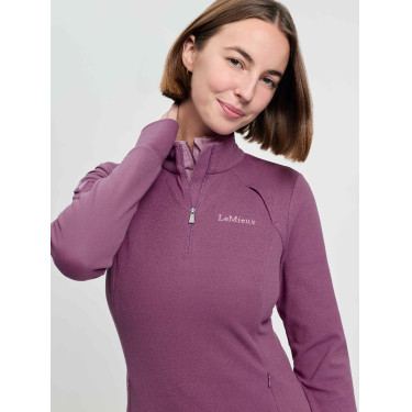 LeMieux Frances dames fleece met ritskraag Kaasjeskruid