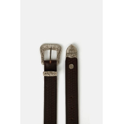 Ceinture western Horze Blaze cuir Marron Ceinture western Horze Blaze cuir Marron