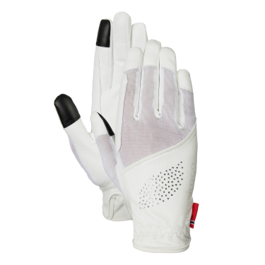 Gants d’équitation B Vertigo Lux Blanc brillant