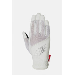 Gants d’équitation B Vertigo Lux Blanc brillant
