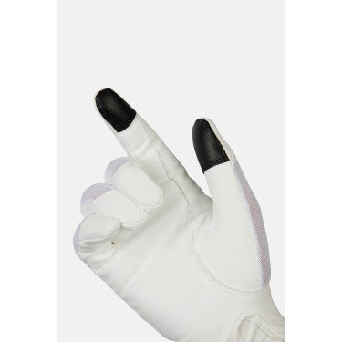Gants d’équitation B Vertigo Lux Blanc brillant