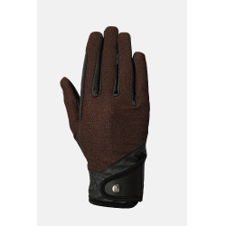 Gants d’équitation Horze Ally mesh Marron café