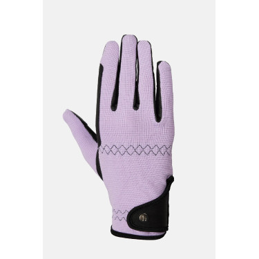 Gants d’équitation Horze Young Rider Romy Givre de lavande Rose