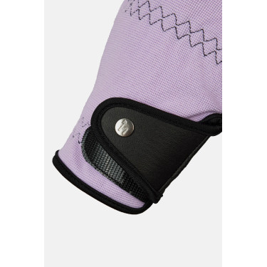 Gants d’équitation Horze Young Rider Romy Givre de lavande Rose